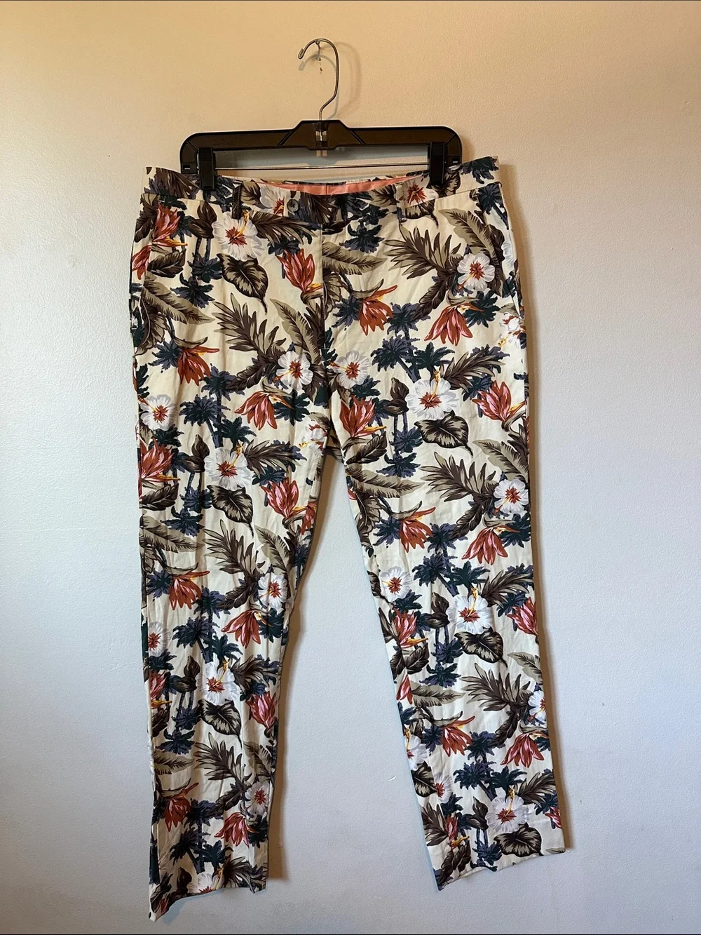 Paisley & Gray Tropical Print Slim-Fit Pants Men's Size W34/32L
